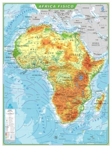 MAPA ÁFRICA FÍSICO